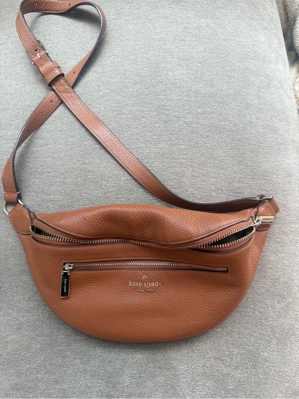 kate spade Tan Pebbled Leather Mini Crossbody - Picture 3 of 6